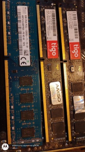 Zdjęcie oferty: Pamięć RAM 16gb 2x4Gb/ 8Gb DDR3 PC3 12800U