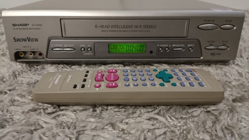 Zdjęcie oferty: Magnetowid Video VHS SHARP VC-GH61GM HI-FI STEREO 6 głowic pilot