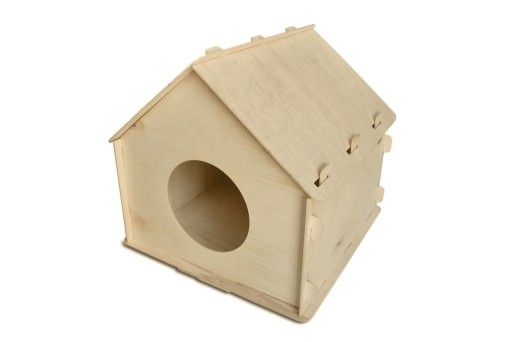 Zdjęcie oferty: Drewniany domek/budka dla kota/psa ze sklejki 3mm