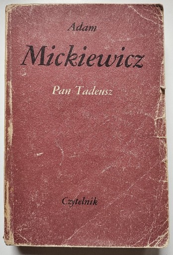 Zdjęcie oferty: Adam Mickiewicz 'Pan Tadeusz' 