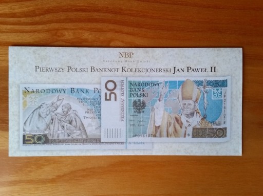 Zdjęcie oferty:  50 ZŁ 2006 JAN PAWEŁ II FOLDER PL