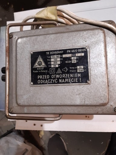 Zdjęcie oferty: Transformator bezpieczeństwa PN-68/E-08105