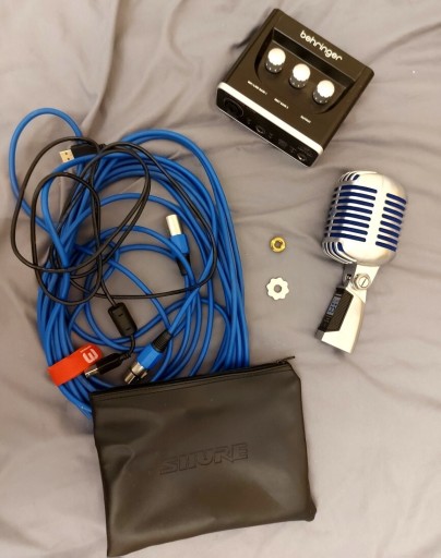 Zdjęcie oferty: Mikrofon Shure Super 55 + interfejs Behringer 