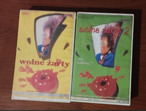 Zdjęcie oferty: WOLNE ŻARTY 1 i 2 !!! Kaseta VHS video 