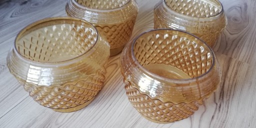 Zdjęcie oferty: Klosze do lampy szkło miodowe 4 sztuki 