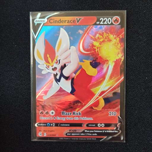 Zdjęcie oferty: Pokémon Cinderace V Fusion Strike 43/264