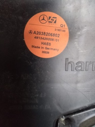 Zdjęcie oferty: Mercedes W203 Harman Kardon Subwoofer A2038206802