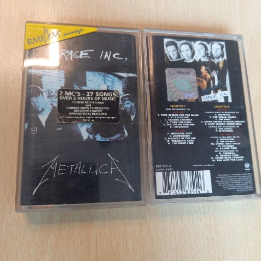 Zdjęcie oferty: Kasety magnetofonowe Metallica 2 sztuk 