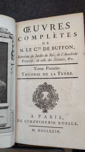 Zdjęcie oferty: M. Lec. De Buffon - Historie Naturelle 1774 t 1