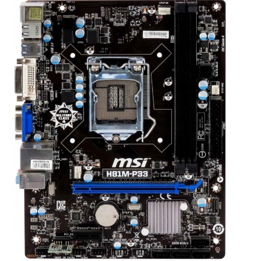 Zdjęcie oferty: MSI H81M-P33 Socket LGA 1150 + CPU G1840