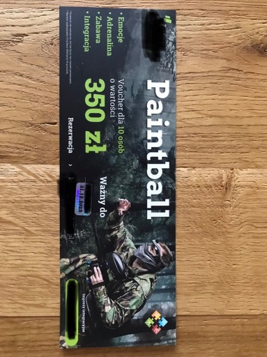 Zdjęcie oferty: Voucher paintball