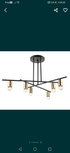 Zdjęcie oferty: Lampa loft żyrandol czarny metalowy 