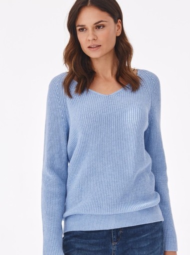 Zdjęcie oferty: Sweter Tatuum bawełna niebieski ciepłyXS 34 24 hm 