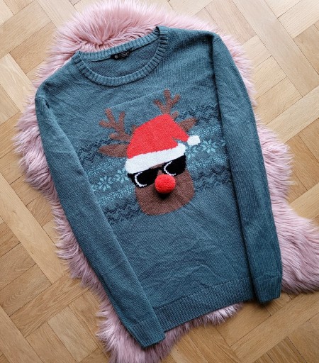 Zdjęcie oferty: Sweter świąteczny męski Renifer święta prezent XL