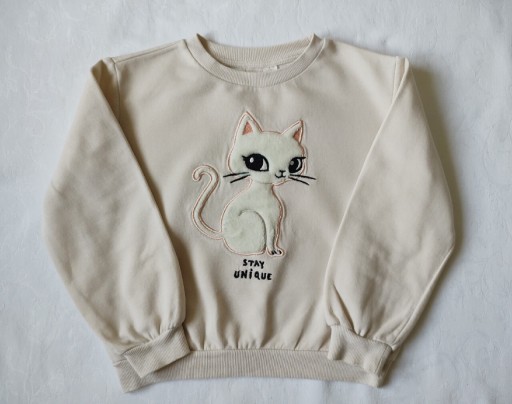 Zdjęcie oferty: H&M bluza dziewczęca kotek r. 122-128