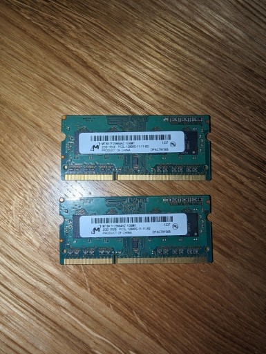 Zdjęcie oferty: Komplet 4GB (2x2GB) SODIMM DDR3 1600MHz