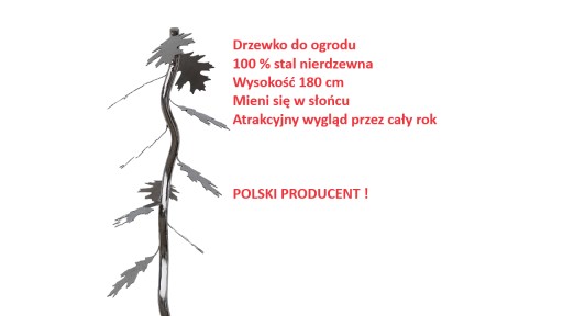 Zdjęcie oferty: Drzewko stal nierdzewna do ogrodu, na taras.