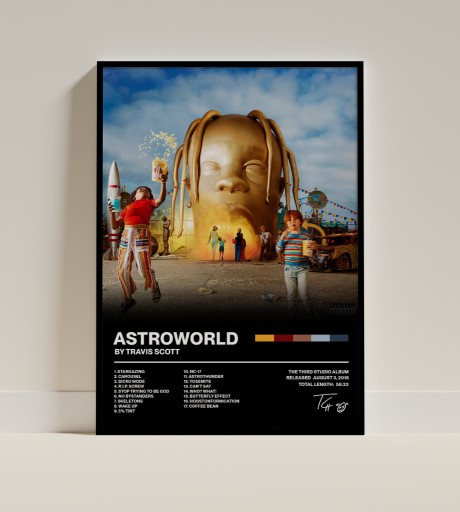 Zdjęcie oferty: Plakat Travis Scott Astroworld A4