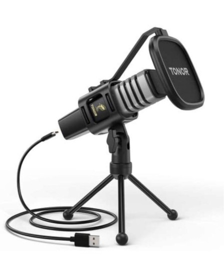 Zdjęcie oferty: Mikrofon USB PC ze stojakiem i filtrem