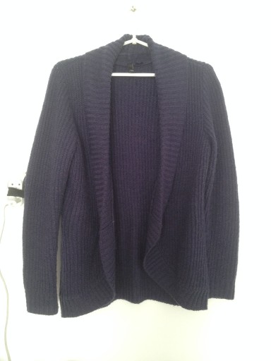 Zdjęcie oferty: Sweter Narzuta H&M r 40 L/XL Granatowy Ciepły Zima