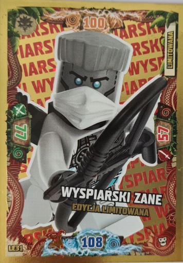 Zdjęcie oferty: KARTA LE 31 WYSPIARSKI ZANE LEGO NINJAGO 6 WYSPA 