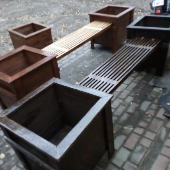 Zdjęcie oferty: Solidna ławka łączona dużymi Donicami 