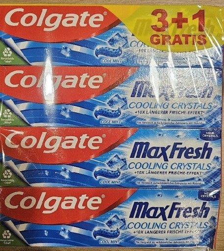 Zdjęcie oferty: 4xColgate Max Fresh Cooling Crystals do zębów 75ml