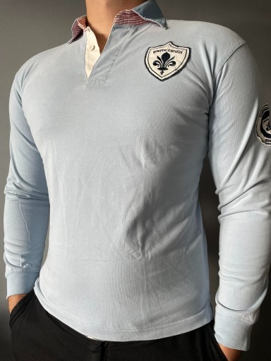 Zdjęcie oferty: Longsleeve Polo Pierre Cardin jasnoniebieski M