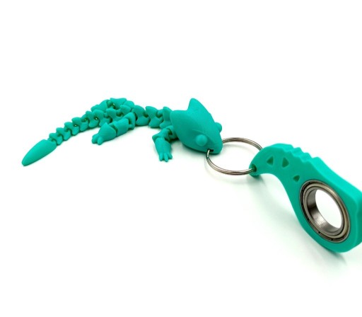 Zdjęcie oferty: Keyrambit jaszczurka spinner druk 3D turkus