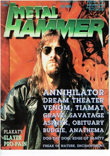 Zdjęcie oferty: Metal Hammer 10/1994, Annihilator (bez plakatu)