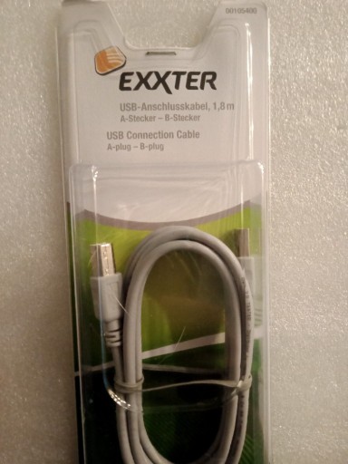 Zdjęcie oferty: Kabel USB Connection Cable A-plug - B-plug EXXTER 