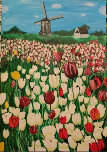 Zdjęcie oferty: Obraz akryl na płótnie 70x100cm "Holandia"