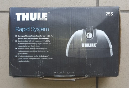 Zdjęcie oferty: Thule 753 Rapid System - Stopy+KIT 186057