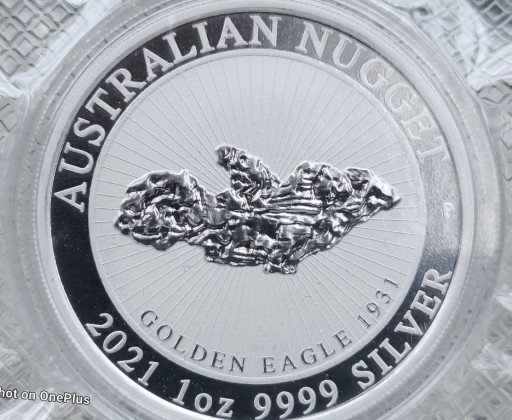 Zdjęcie oferty: Srebrna moneta Australian Nugget GOLDEN EAGLE 1 uncja srebra Ag 999.9
