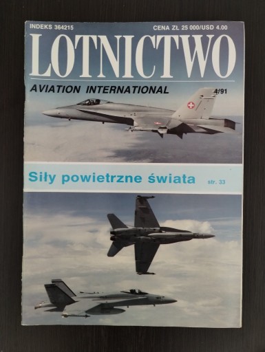 Zdjęcie oferty: Lotnictwo 4/91 stare czasopismo