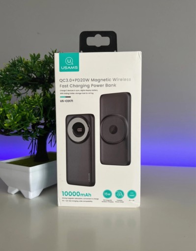 Zdjęcie oferty: Powerbank USAMS 10000mAh MagSafe 20W QC3.0+PD