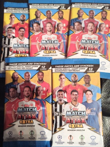 Zdjęcie oferty: Topps 2023/2024 Match Attax Extra 5 saszetek karty