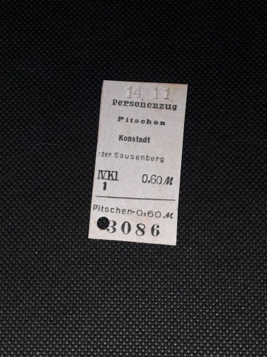 Zdjęcie oferty: Magnes Bilet Pitschen (Byczyna Kluczborska) - Konstadt oder Sausenberg