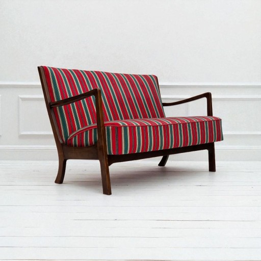 Zdjęcie oferty: Lata 60, Duńska sofa dwuosobowa, design Fritz Hansen, wełna meblowa.