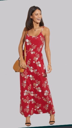 Zdjęcie oferty: Sukienka damska czerwona L maxi długość TOM&ROSE