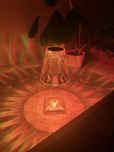 Zdjęcie oferty: Lampka nocna stołowa kryształowa dotykowa led 3D 