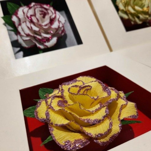Zdjęcie oferty: Róża w ramce 3D, obraz 3d, 