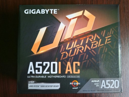 Zdjęcie oferty: Płyta główna Mini ITX Gigabyte A520I AC AMD Ryzen 