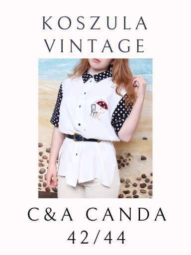 Zdjęcie oferty: C&A CANDA*Piękna Koszula Vintage z lat 80'S**42/44