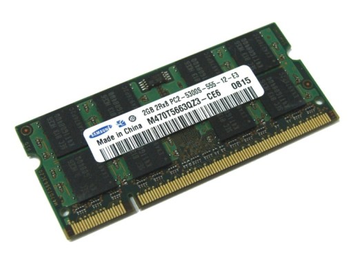 Zdjęcie oferty: Pamięć laptopowa Samsung 2GB DDR2 PC2-5300S 667MHz