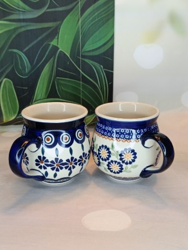 Zdjęcie oferty: Kubek ceramiczny  czeski 300 ml dwupak ceramika Bolesławiec 