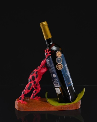 Zdjęcie oferty: Stojak na wino w kształcie żaby - Druk 3D