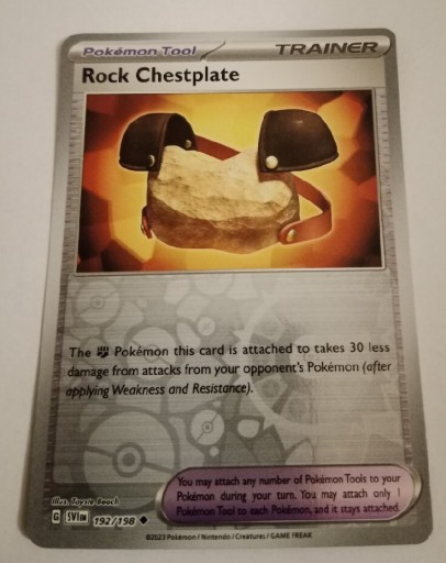 Zdjęcie oferty: Karta Pokemon TRAINRER ROCKE CHESTPLATE(SVI 192) 