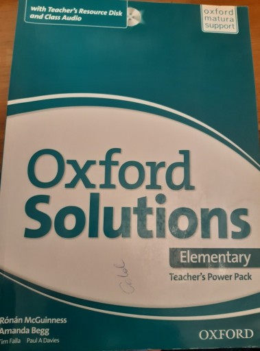 Zdjęcie oferty: Oxford SOLUTIONS  teacher's book