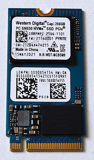 Zdjęcie oferty: Dysk SSD 256GB NVME Western Digital M.2 SN530